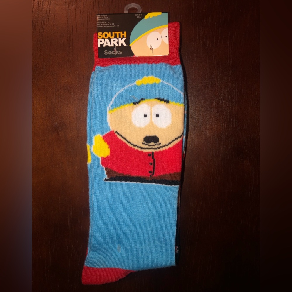 SOUTH PARK NOVELTY CREW SOCKS NWT MEN’S SHOE SIZE 6-12